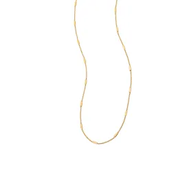 18 Karat Yellow Gold Barrel Chain