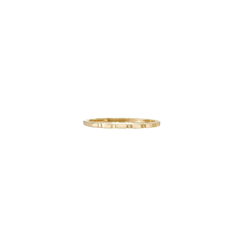 18 Karat Yellow Gold Basel narrow band