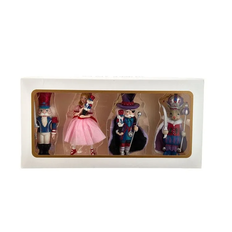 5.25" Nutcracker Suite Ornaments Set of 4