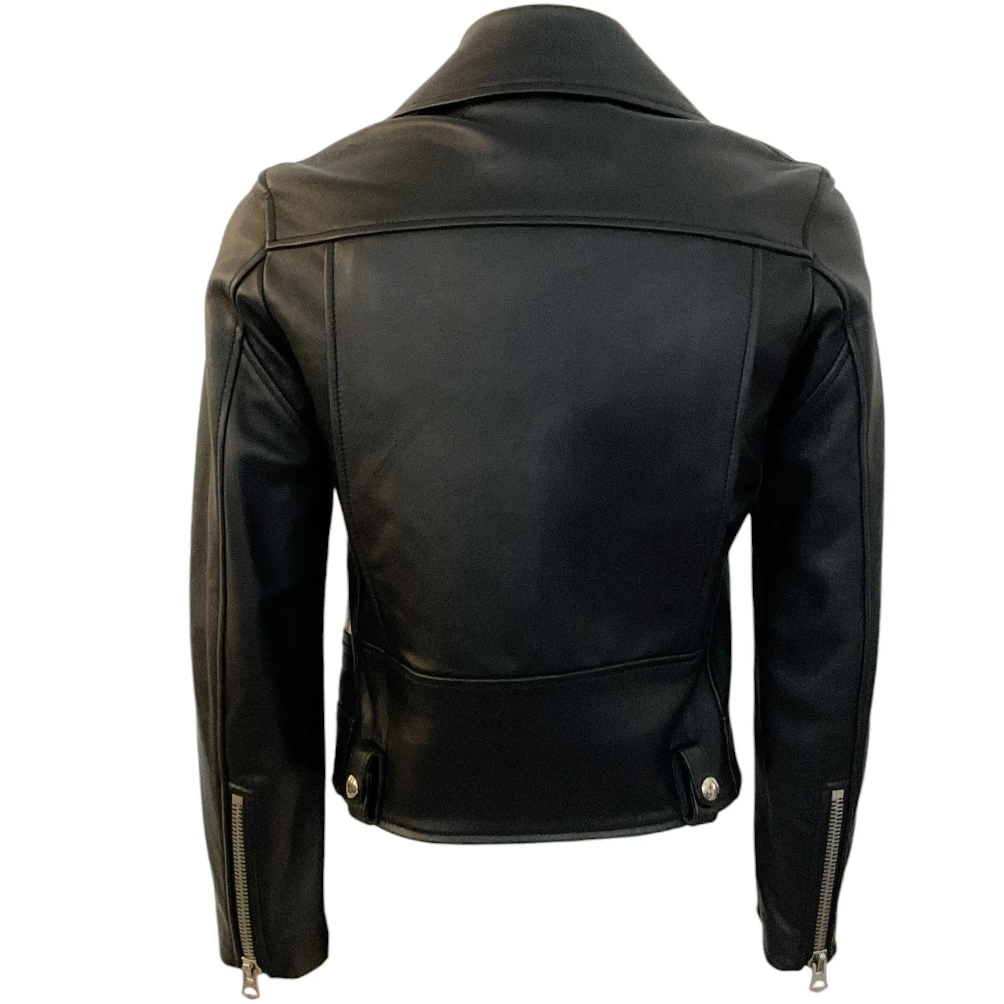 Acne Studios Black Leather Moto Jacket