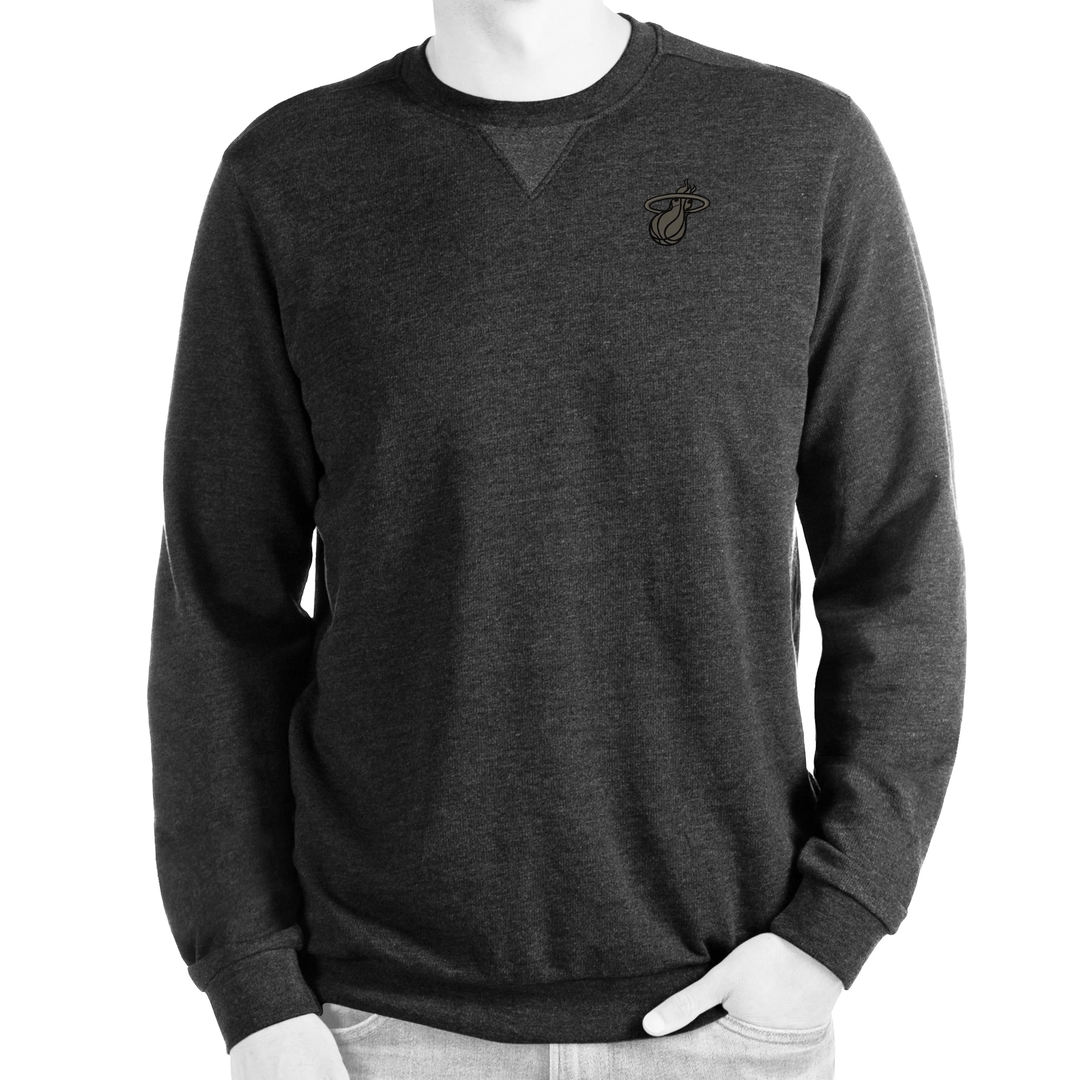 Antigua Miami HEAT Tonal Crewneck