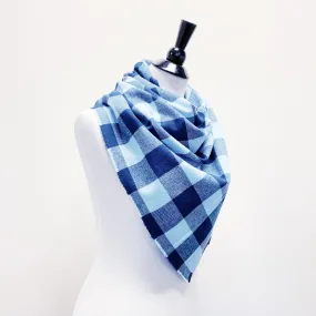 Blanket Scarf - Blue Buffalo Plaid