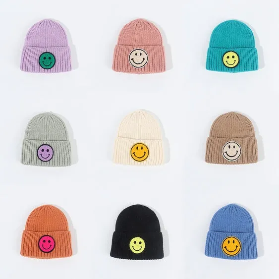 Caramel Smiley Beanie