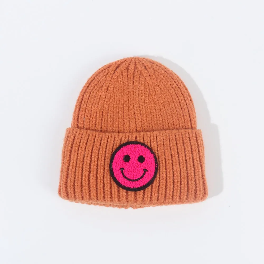 Caramel Smiley Beanie