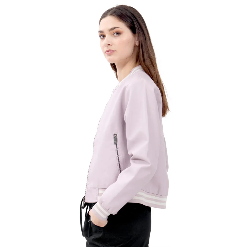 CHAMARRA PARA MUJER BOMBER JACKET PU FOREVER 21