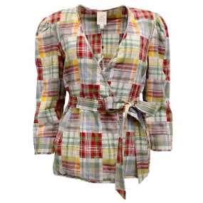 Cinq à Sept Multi Meadow Plaid Triss Jacket