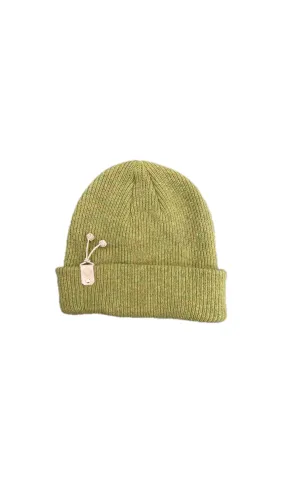 Clay K(not) Beanie in Mustard Green