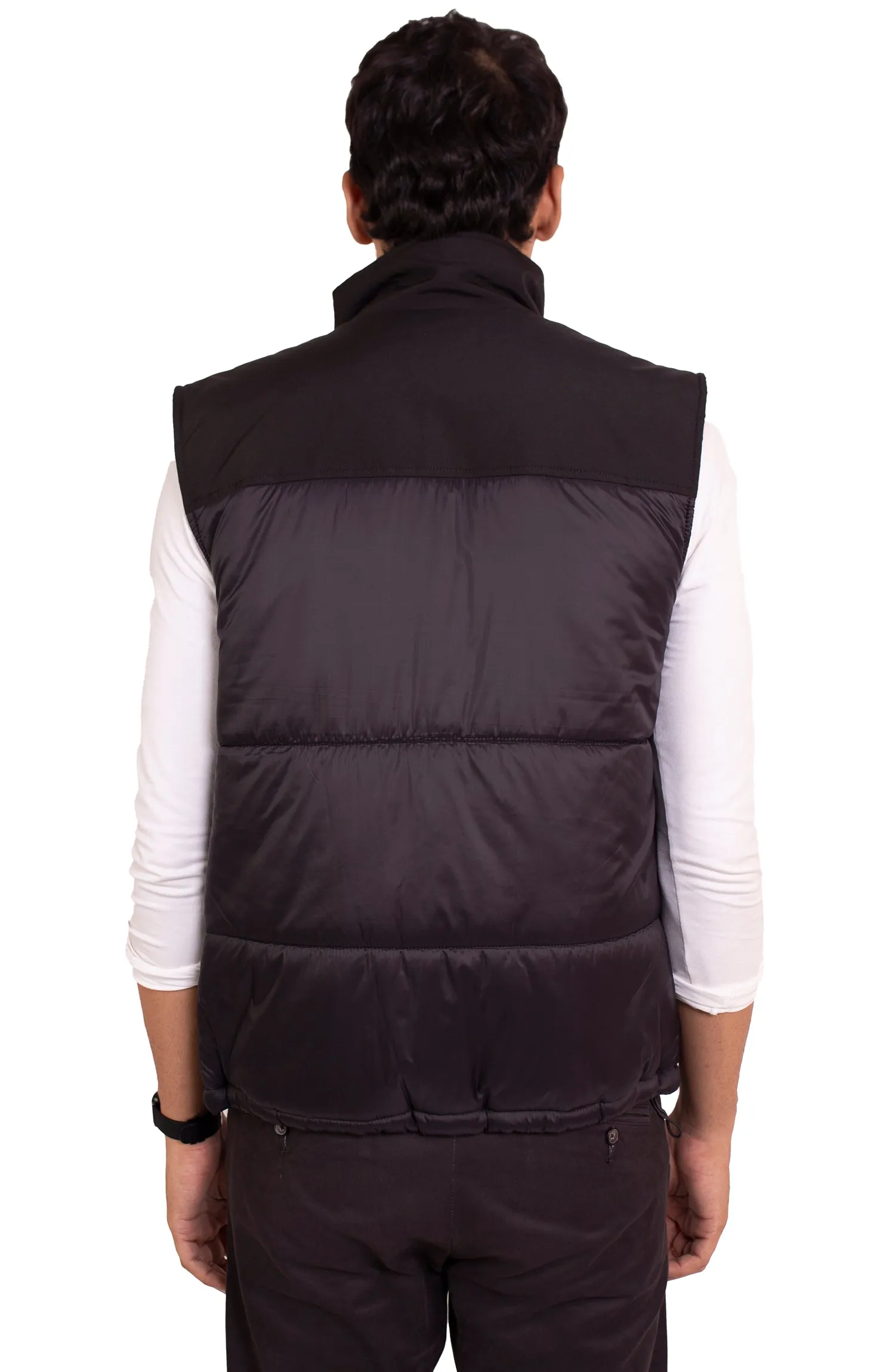 Contrast Quilted Vest