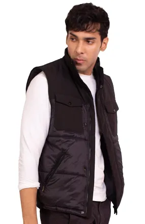 Contrast Quilted Vest