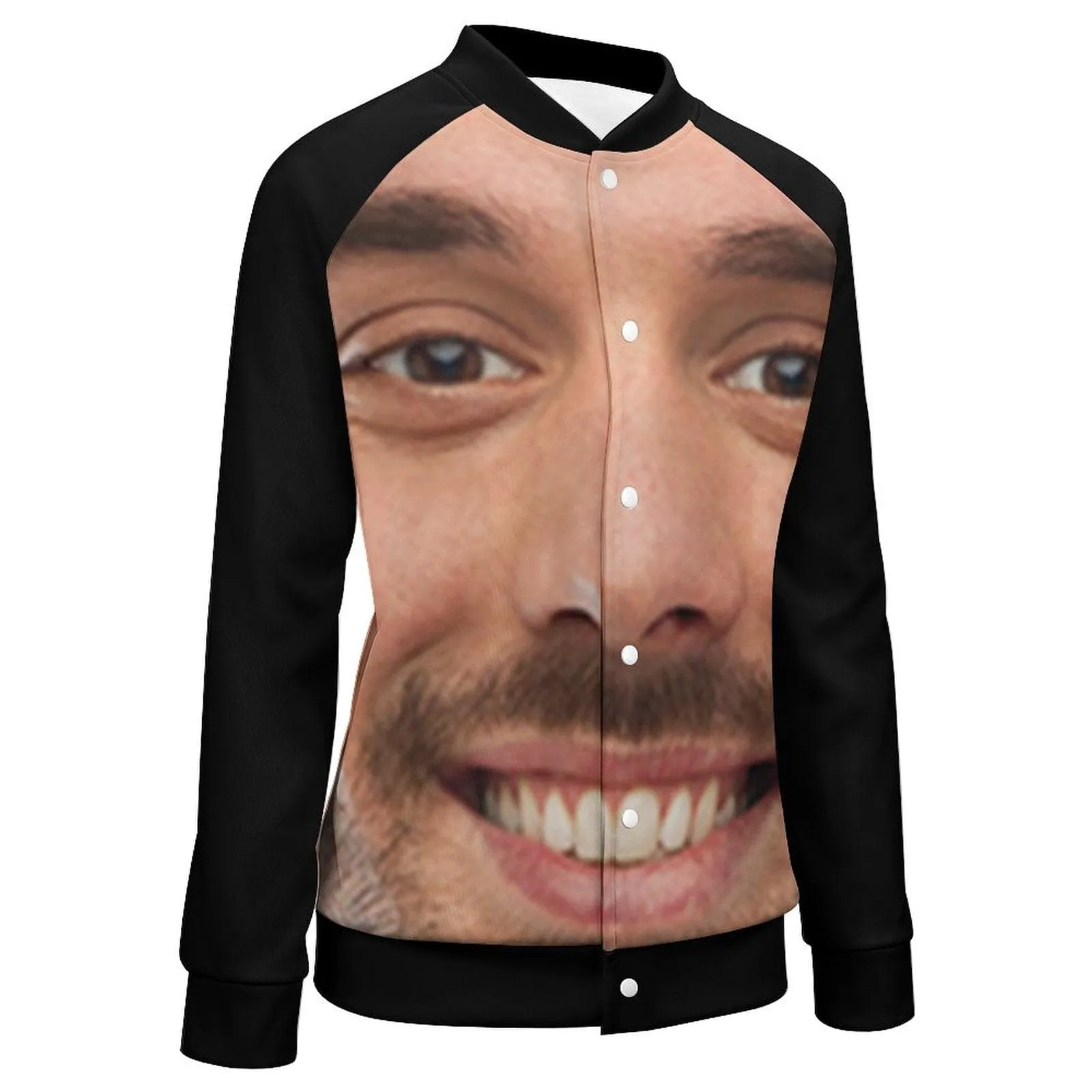 Custom Big Face Couple Funny Women/Men's Bomber Jacket Unisex Outerwear