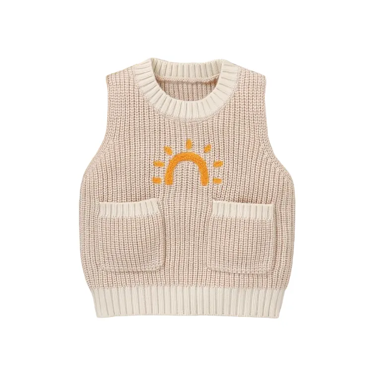 Cute Knitted Baby Sweater Vest