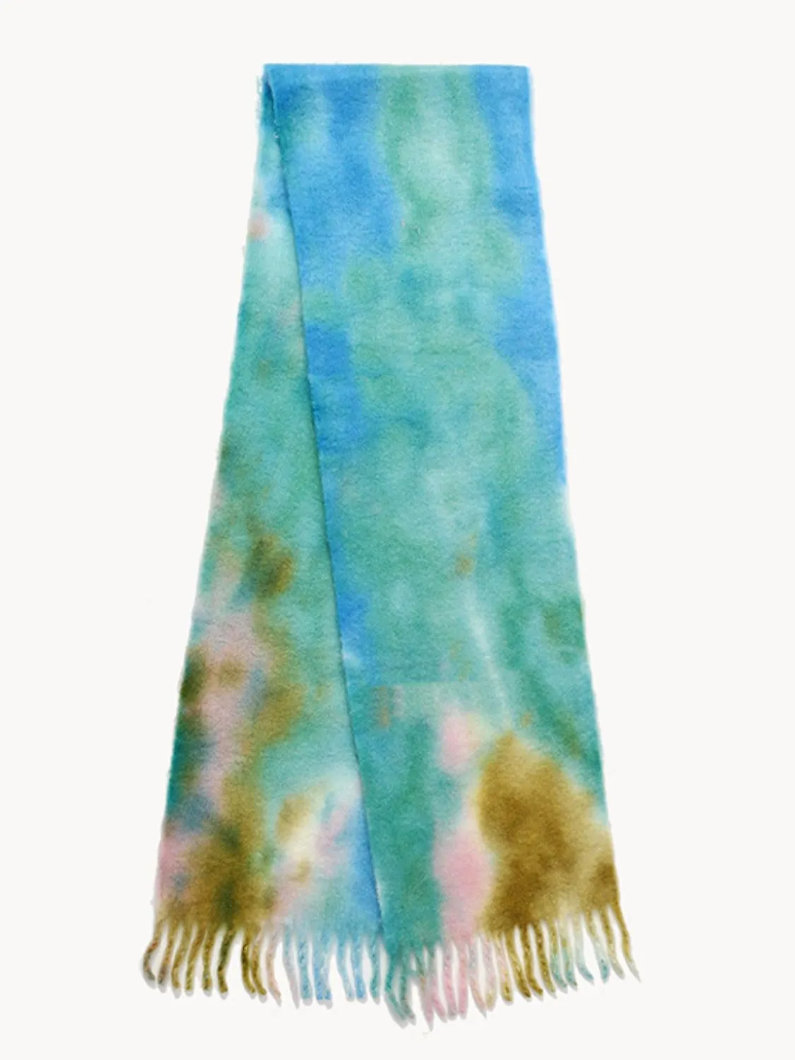 Elevate Your Style with the Trendy Fringe Tie-Dye Scarf