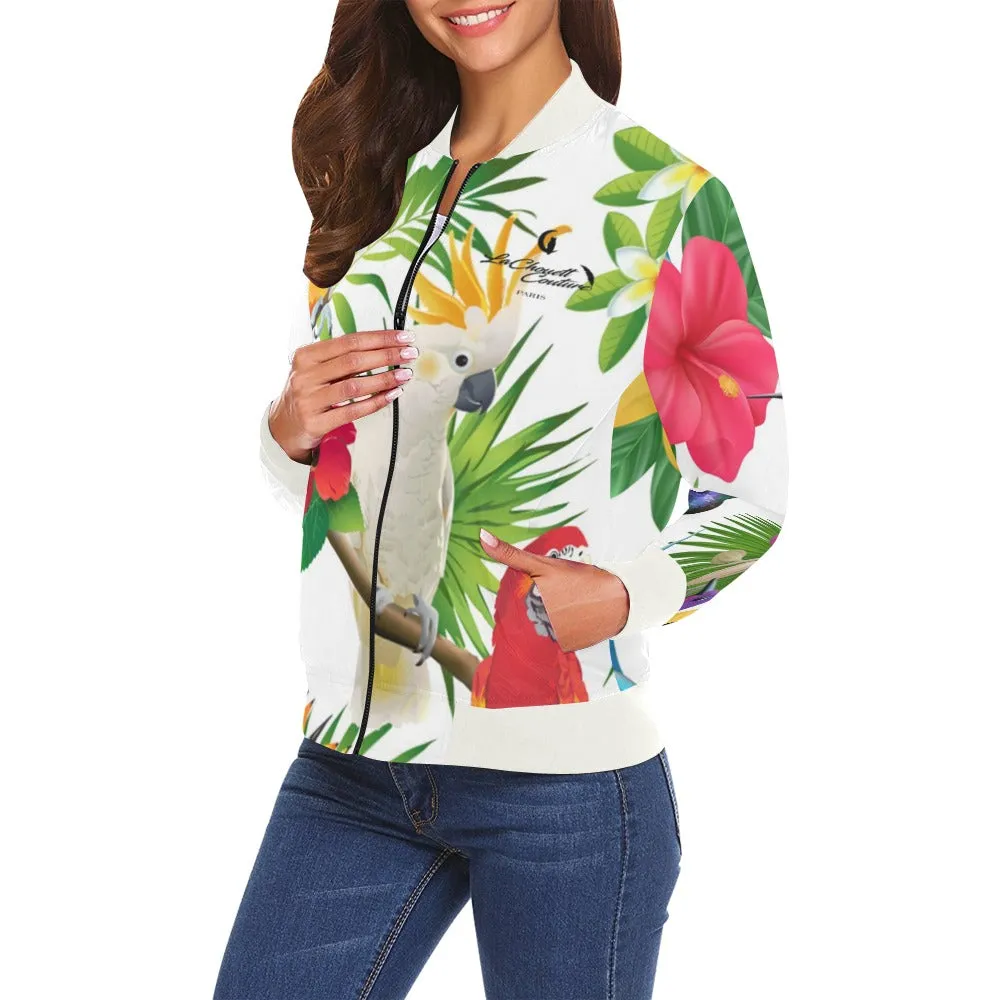 EXOTIC STYLE All Over Print Bomber Jacket for Women