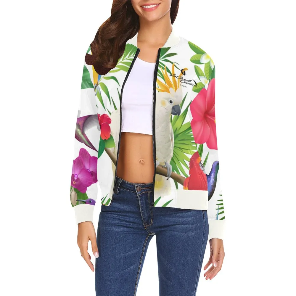 EXOTIC STYLE All Over Print Bomber Jacket for Women