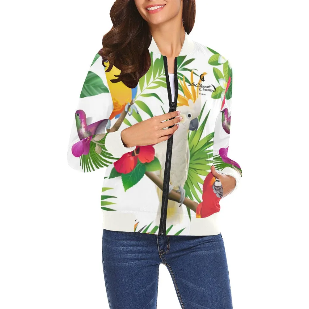 EXOTIC STYLE All Over Print Bomber Jacket for Women