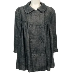 Giambattista Valli Black Linen / Silk Swing Jacket