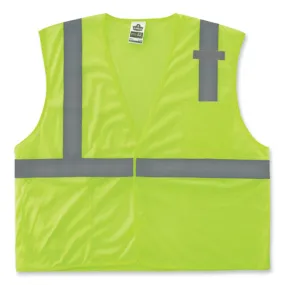 Glowear 8210hl-s Single Size Class 2 Economy Mesh Vest, Polyester, X-small, Lime, Ships In 1-3 Business Days