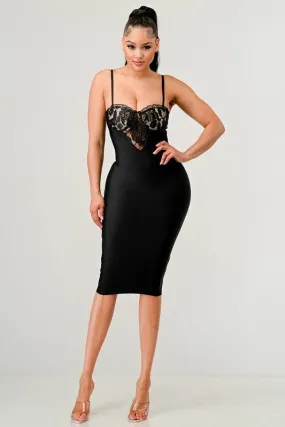 HOLIDAY COCKTAIL HOUR MIDI DRESS