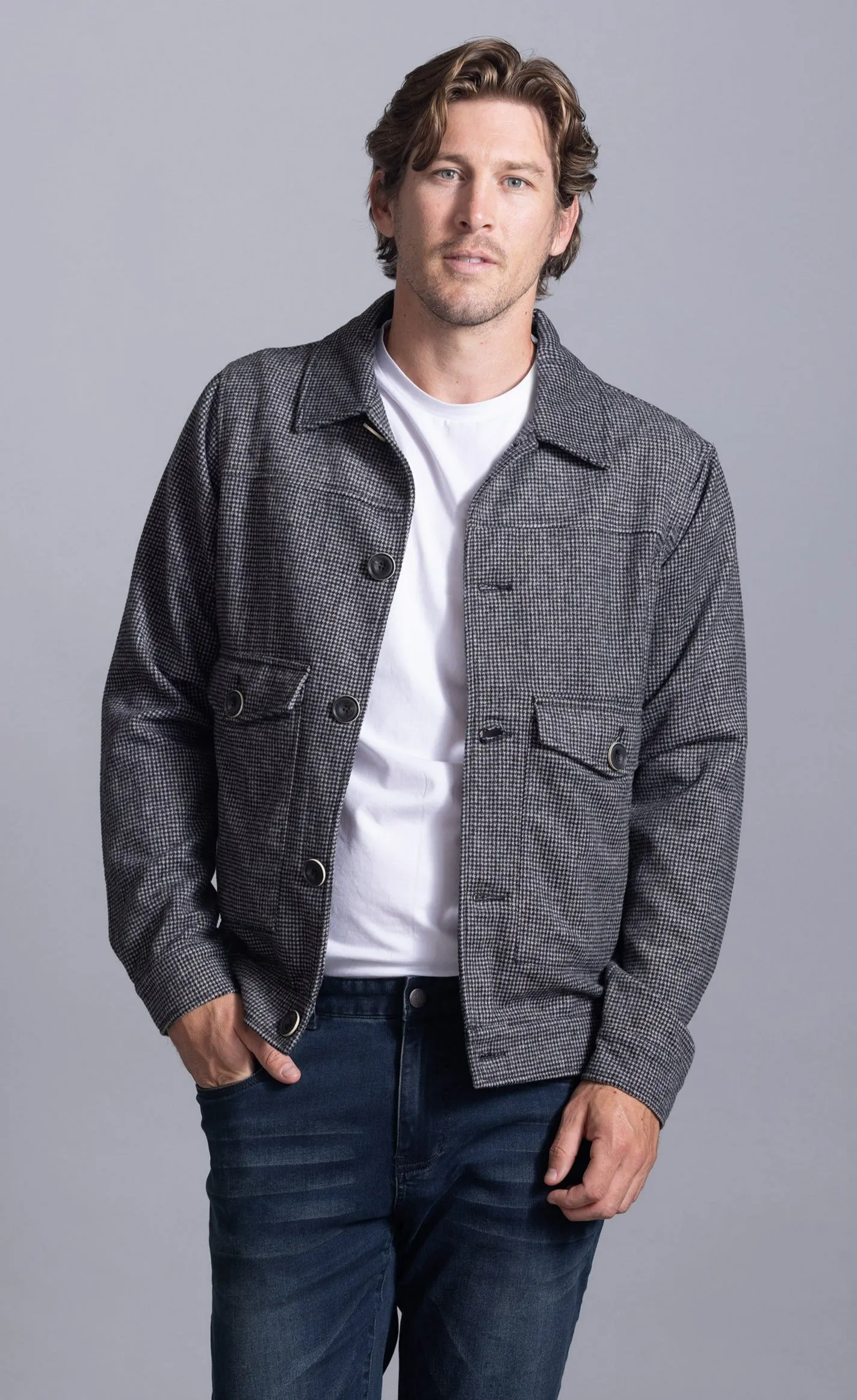 Jackson Wool-blend Trucker Jacket