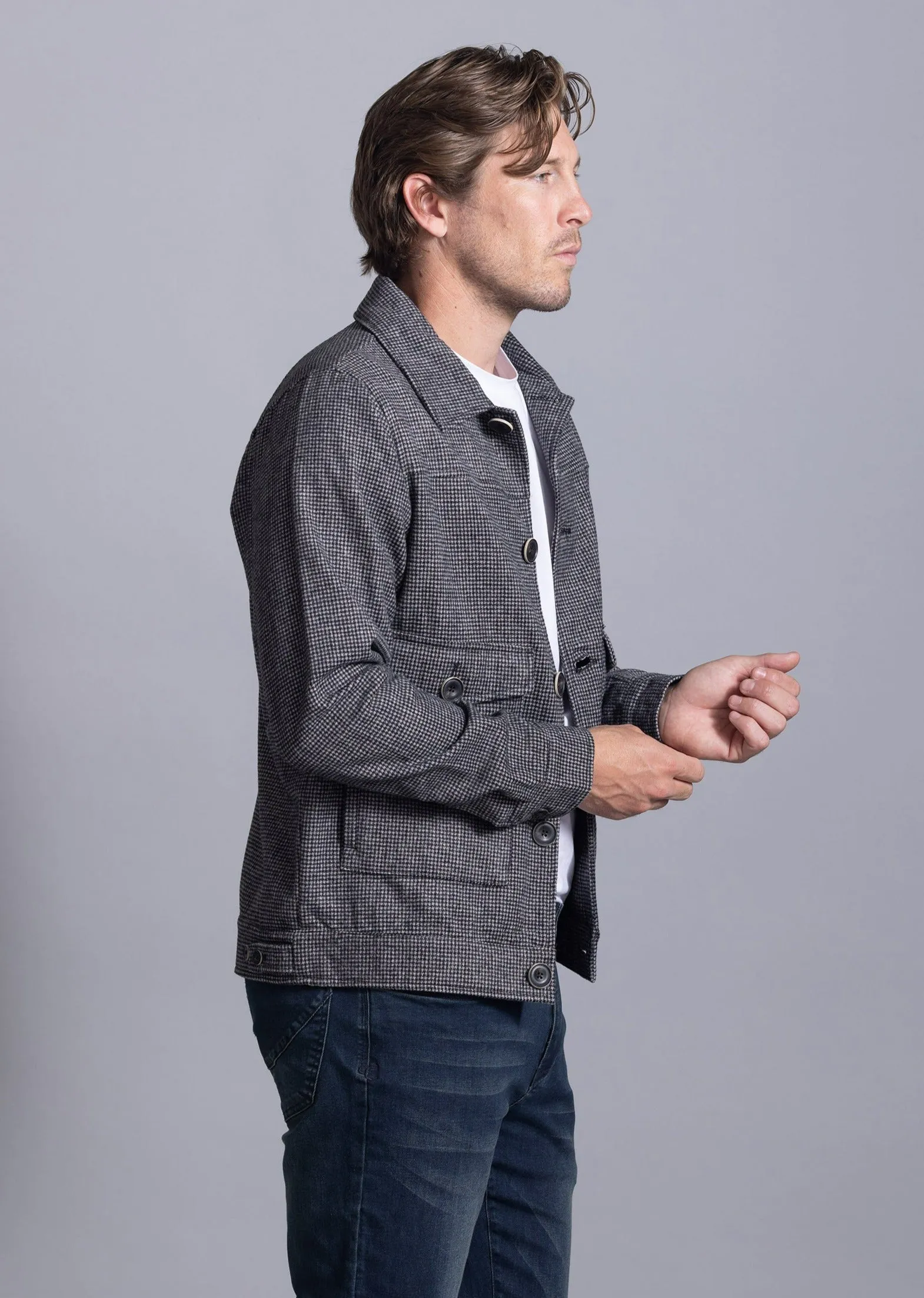 Jackson Wool-blend Trucker Jacket