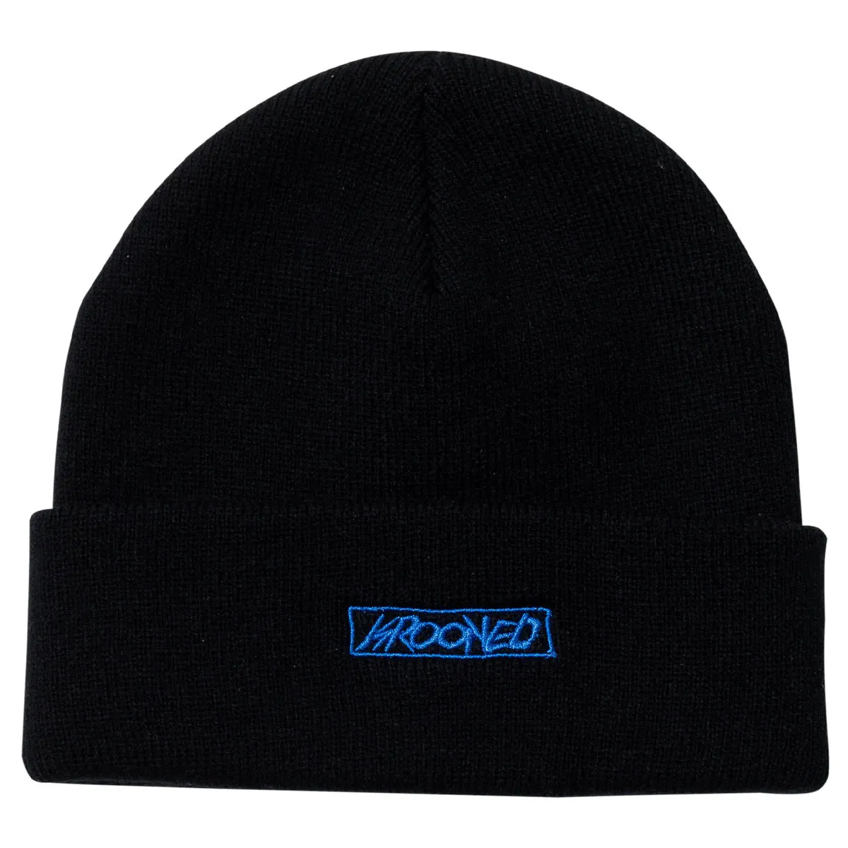 Krooked - Moonsmile Script Cuff Beanie Black/Blue