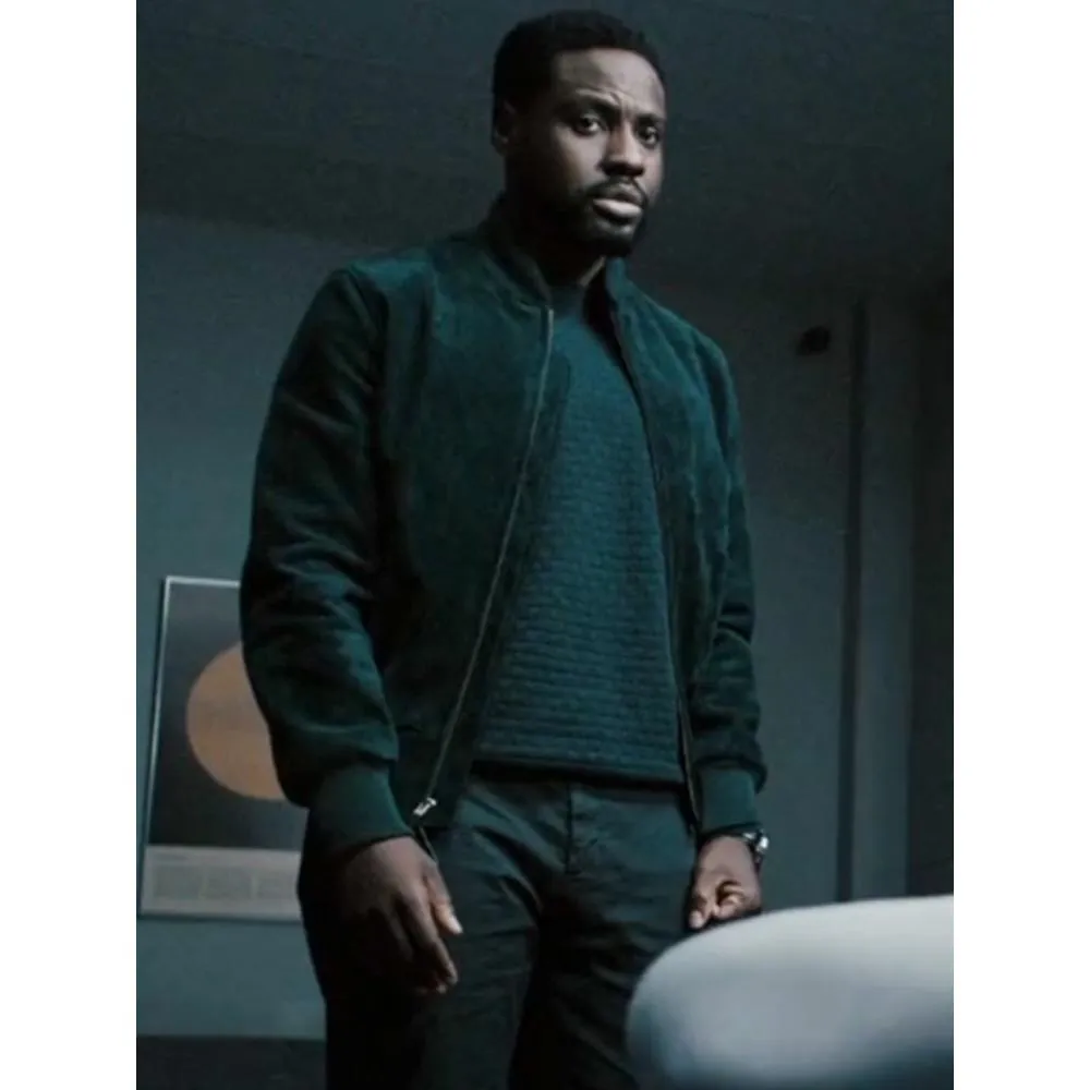 Leighton Vance Dark Matter Actor Black Bomber Jacket