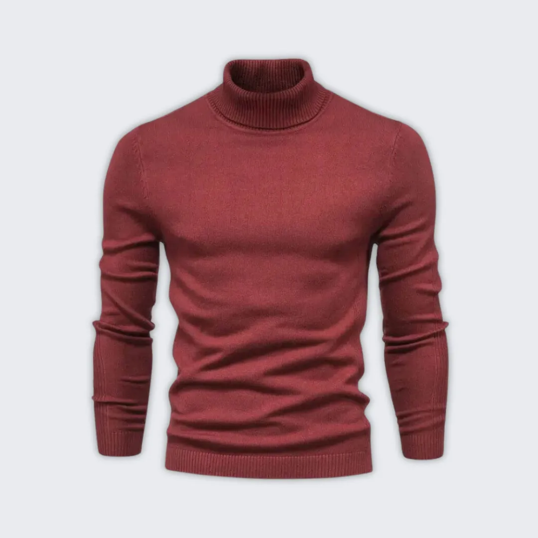 Luxury Warm Turtleneck Sweater - Soft Acrylic & Wool Blend