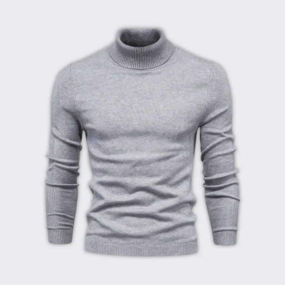 Luxury Warm Turtleneck Sweater - Soft Acrylic & Wool Blend