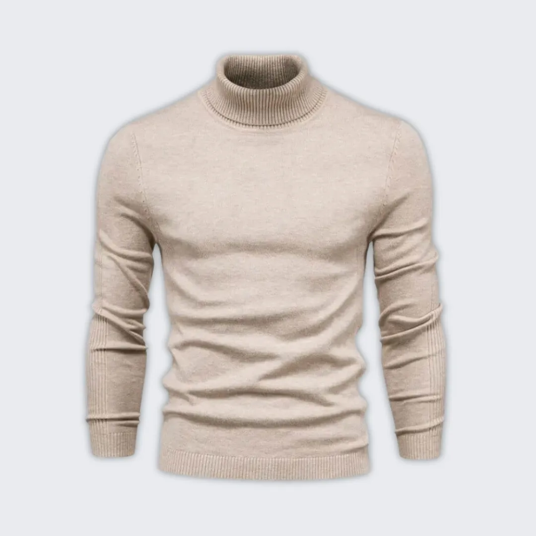 Luxury Warm Turtleneck Sweater - Soft Acrylic & Wool Blend