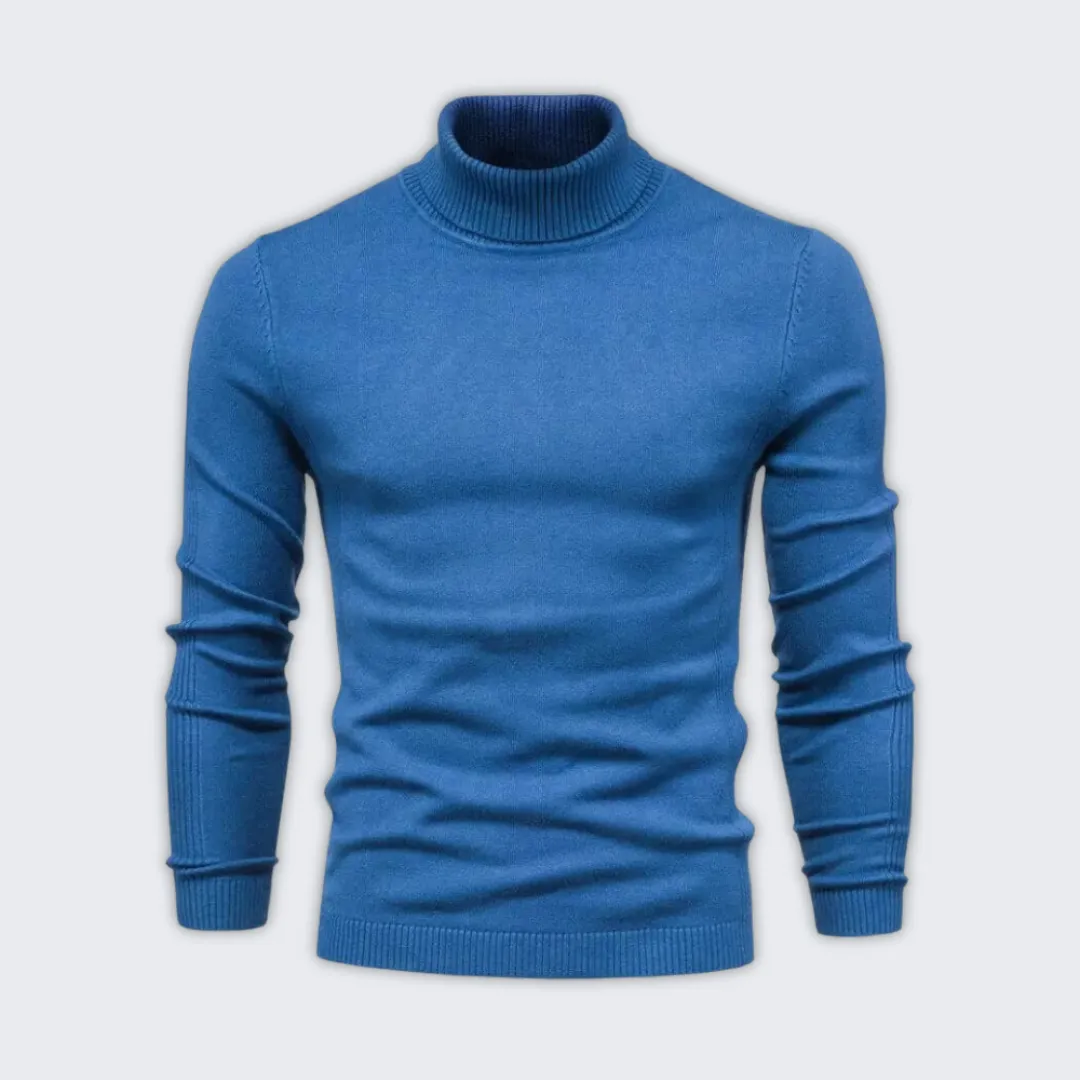 Luxury Warm Turtleneck Sweater - Soft Acrylic & Wool Blend