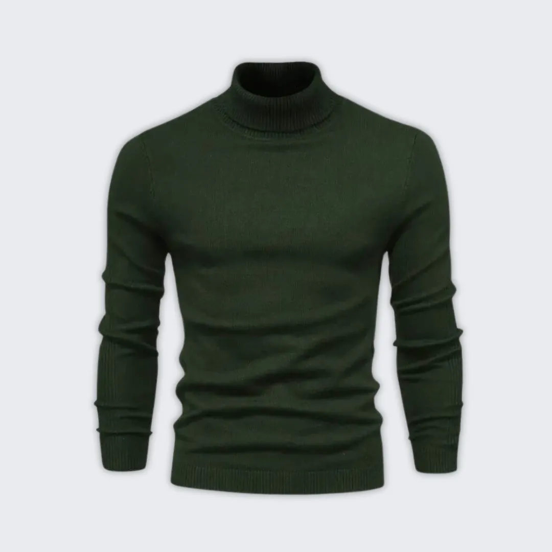 Luxury Warm Turtleneck Sweater - Soft Acrylic & Wool Blend