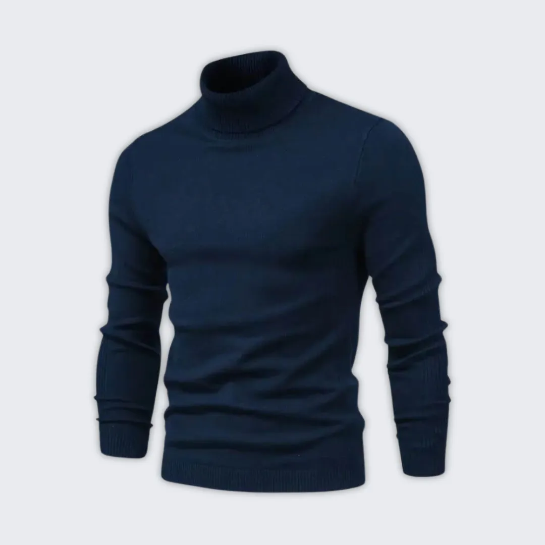 Luxury Warm Turtleneck Sweater - Soft Acrylic & Wool Blend