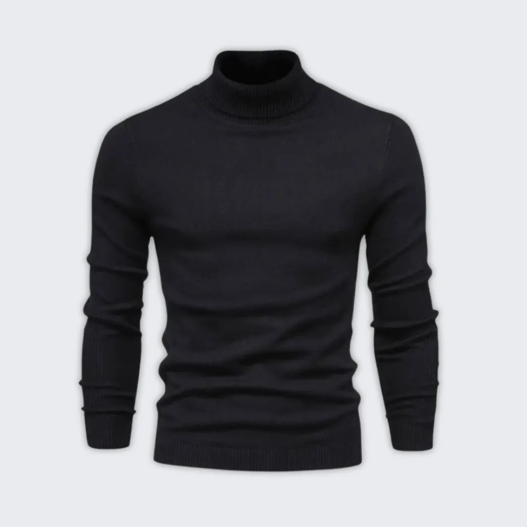 Luxury Warm Turtleneck Sweater - Soft Acrylic & Wool Blend