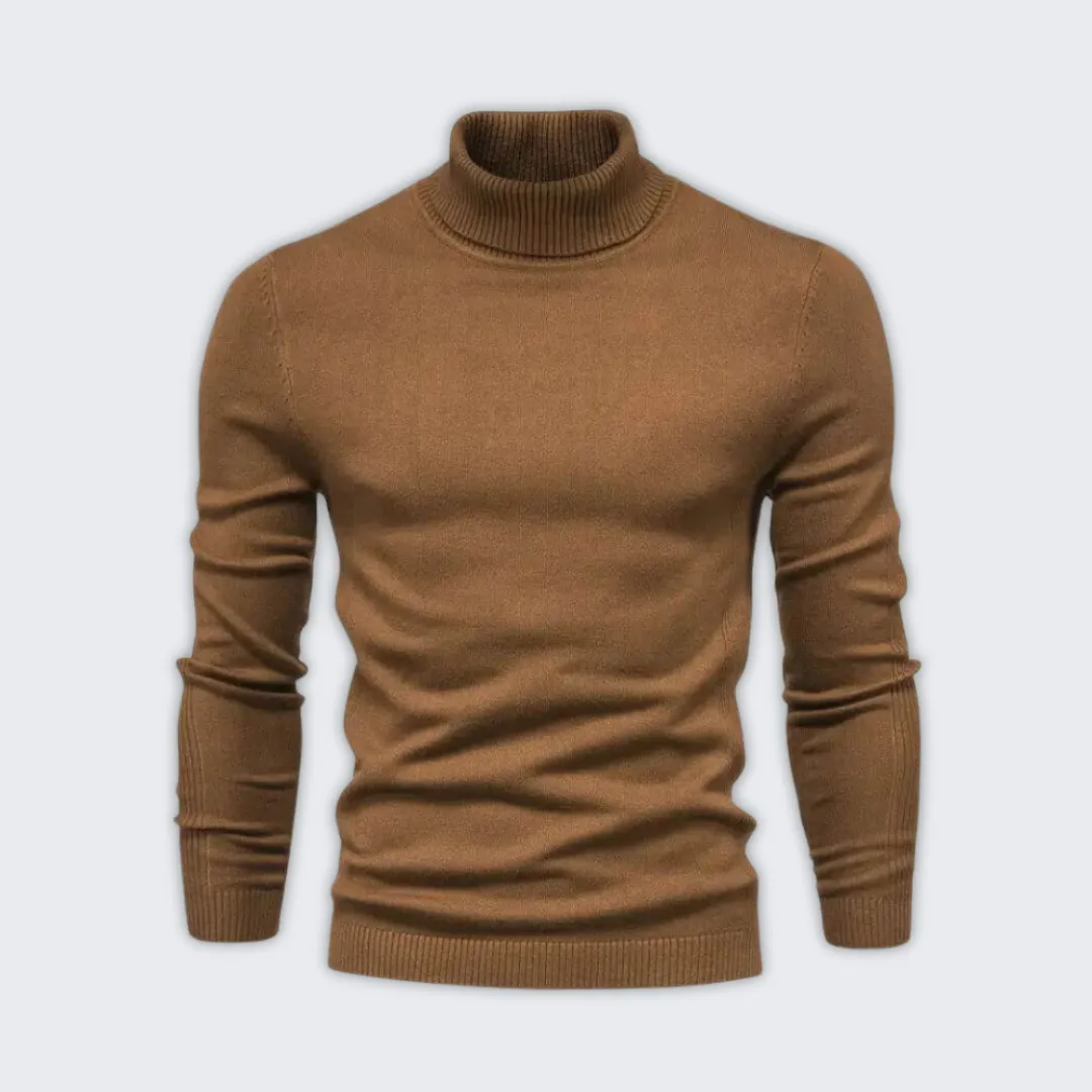 Luxury Warm Turtleneck Sweater - Soft Acrylic & Wool Blend