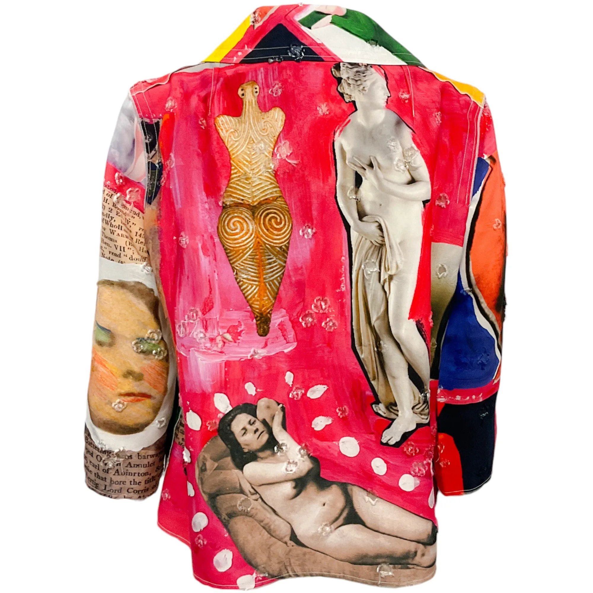 Marni Multicolored Distressed Print Jacket