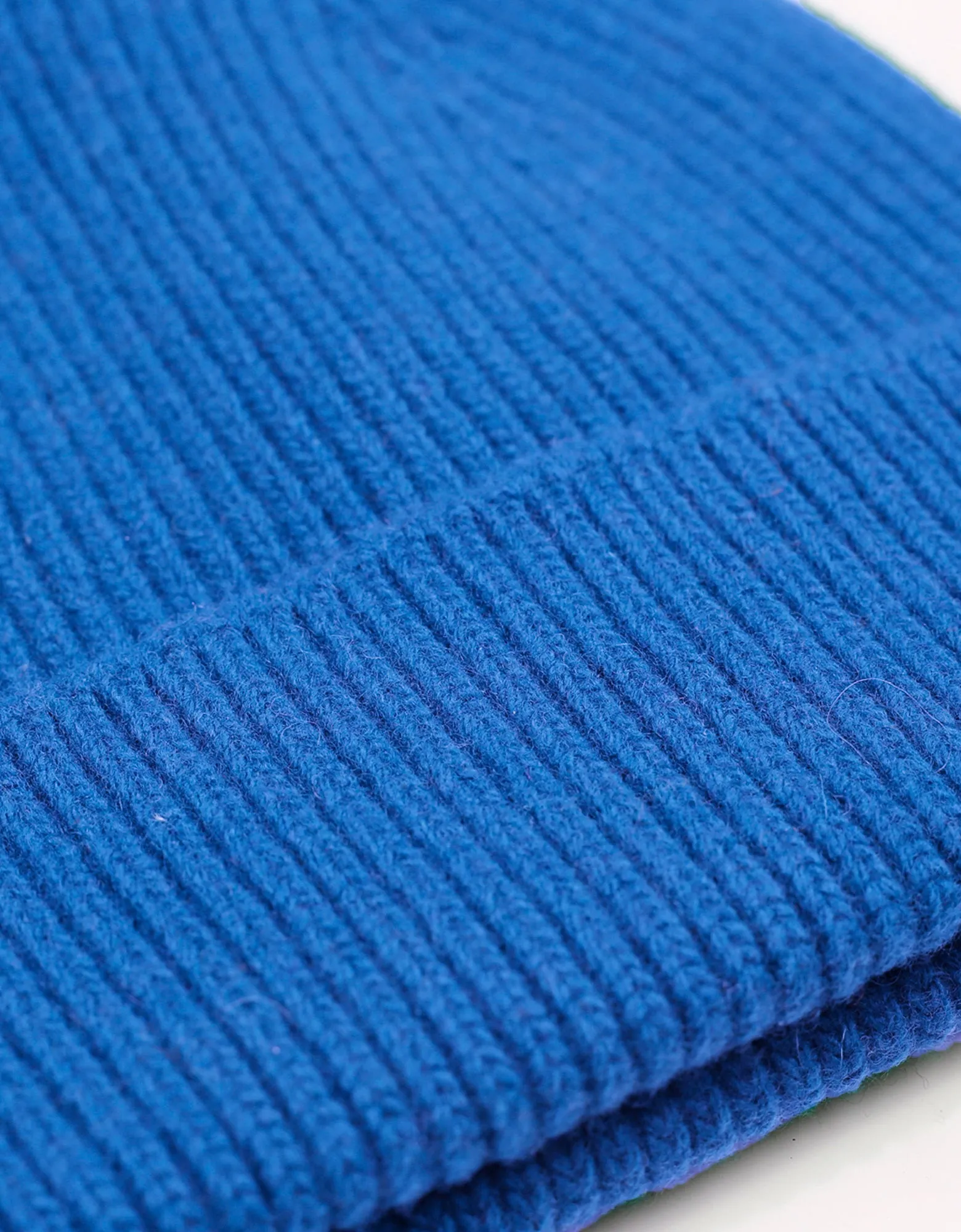 Merino Wool Beanie - Pacific Blue