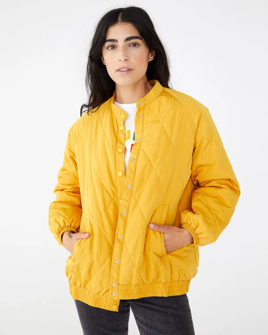 Mustard Bomber Jacket