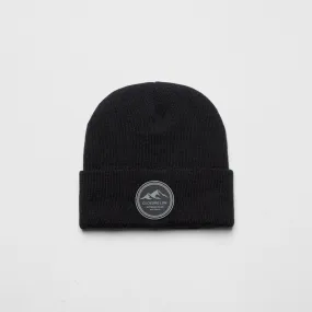 Outdoor Circle Badge Beanie | Black