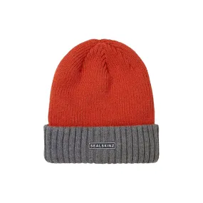 Sealskinz Bacton Beanie Orange/Grey