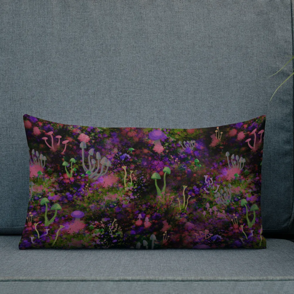 Sunset Shrooms Rectangular Pillow