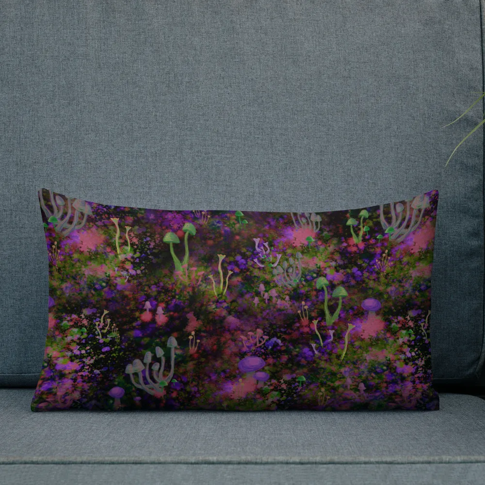 Sunset Shrooms Rectangular Pillow