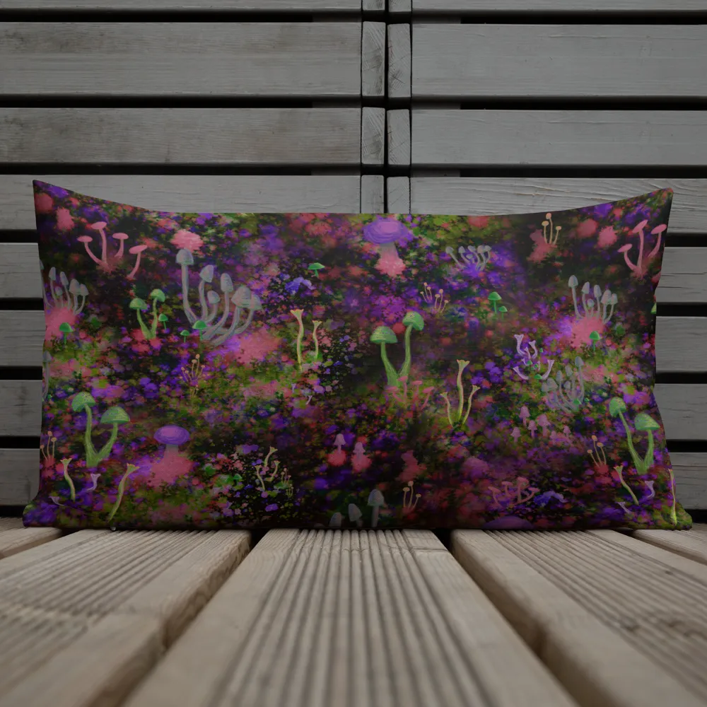 Sunset Shrooms Rectangular Pillow