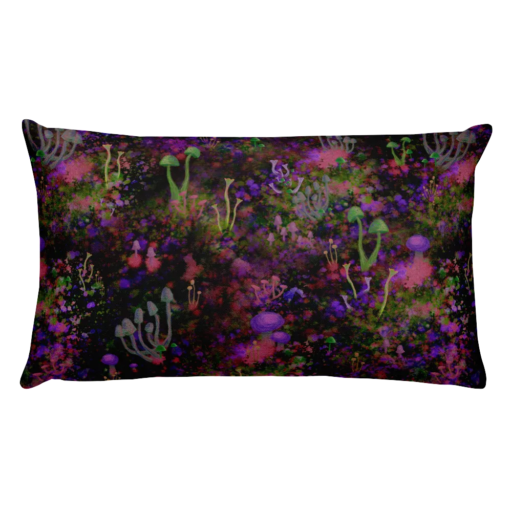 Sunset Shrooms Rectangular Pillow