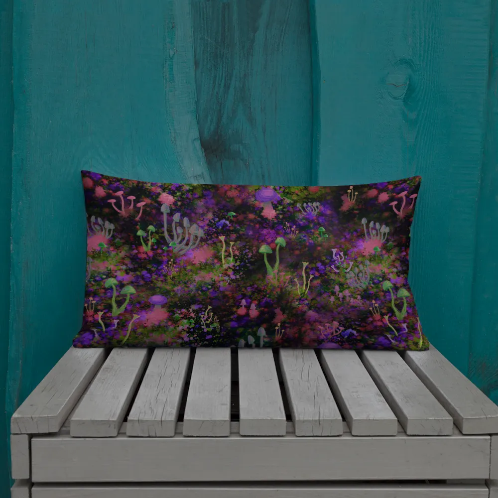 Sunset Shrooms Rectangular Pillow