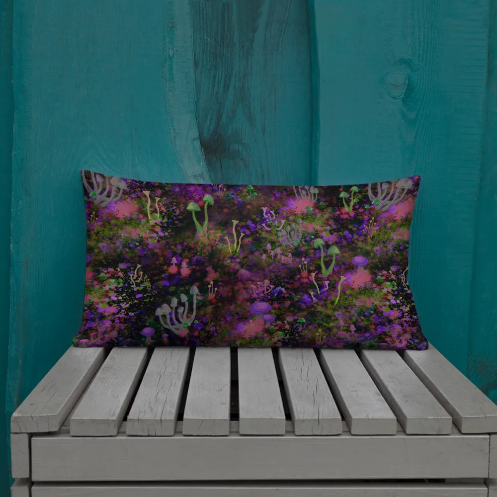 Sunset Shrooms Rectangular Pillow