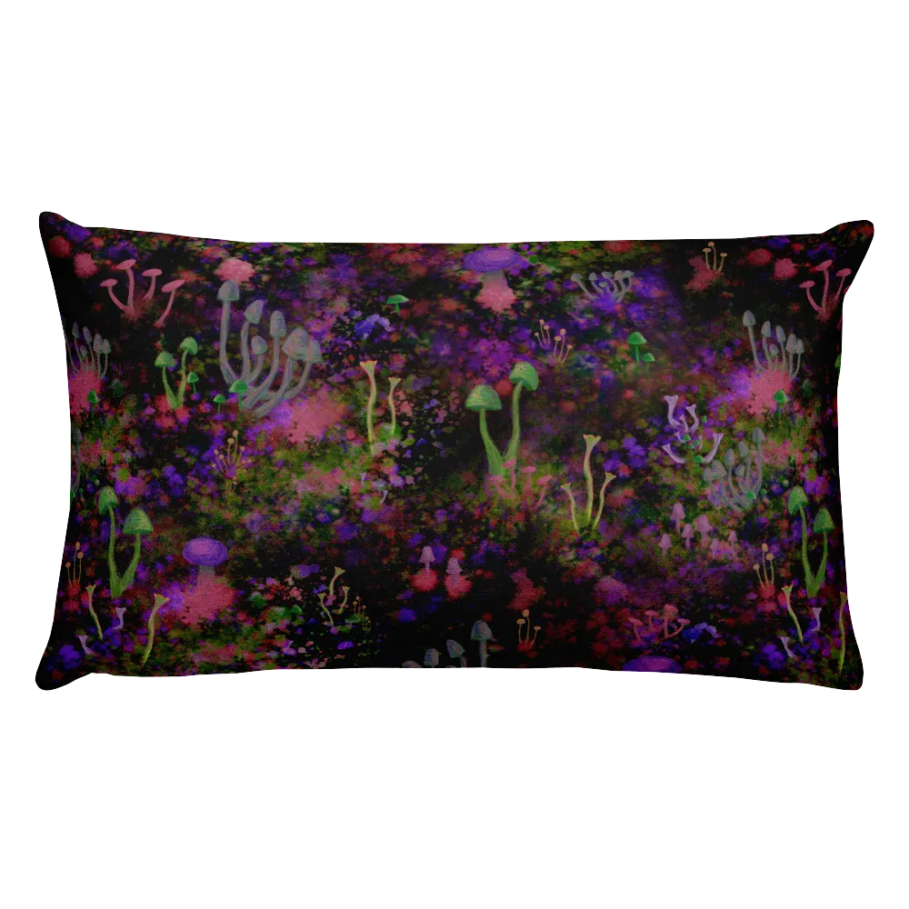 Sunset Shrooms Rectangular Pillow