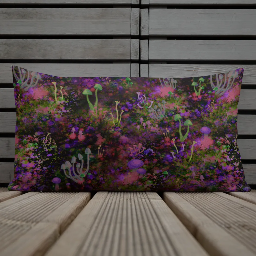 Sunset Shrooms Rectangular Pillow