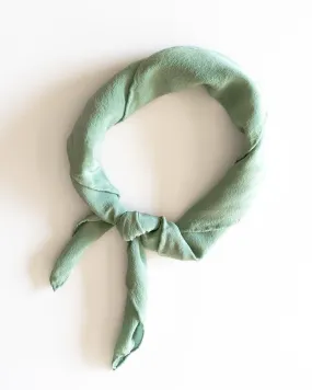 'The Scout' Washable Silk Scarf in Celadon