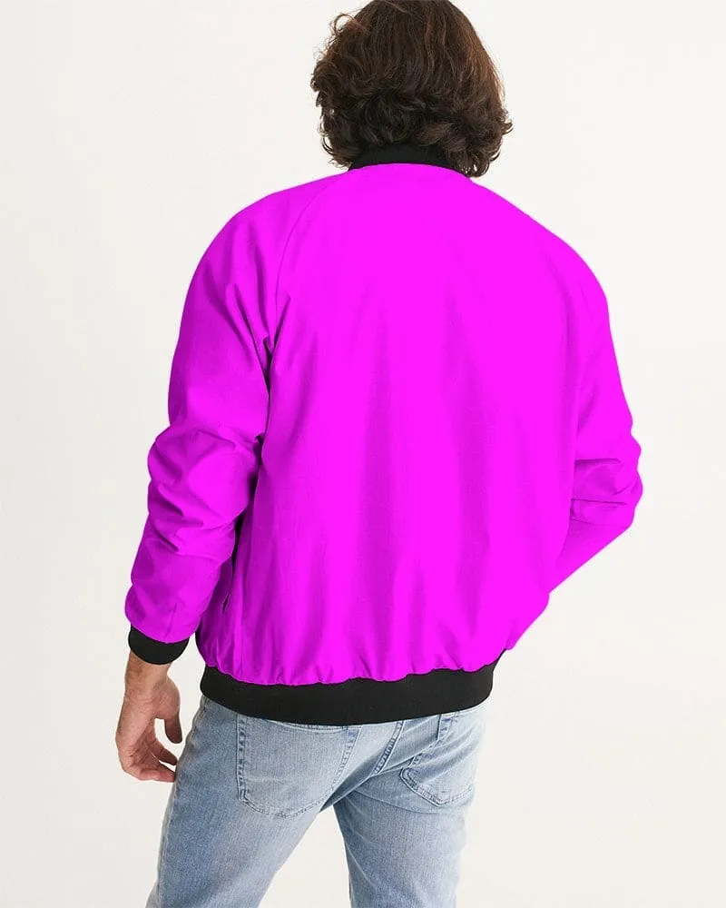 Uniquely You Men's Bomber Jacket / Fuschia Pink