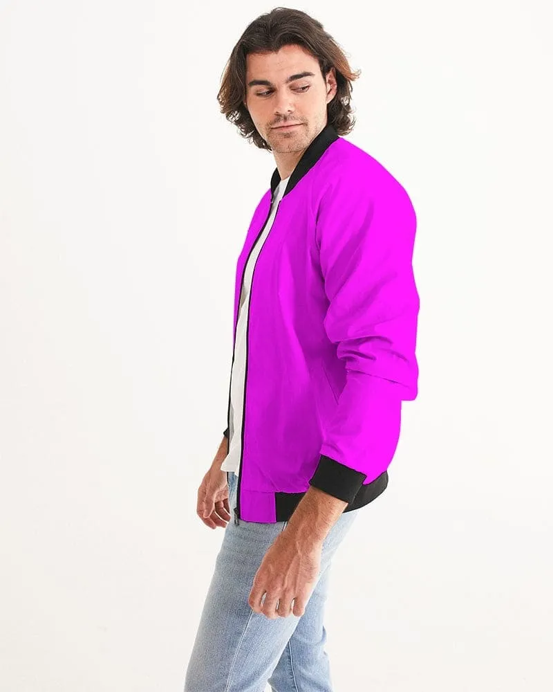 Uniquely You Men's Bomber Jacket / Fuschia Pink